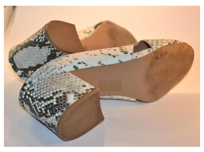 Steve Madden Selma Python Print Heeled Sandals - view 5