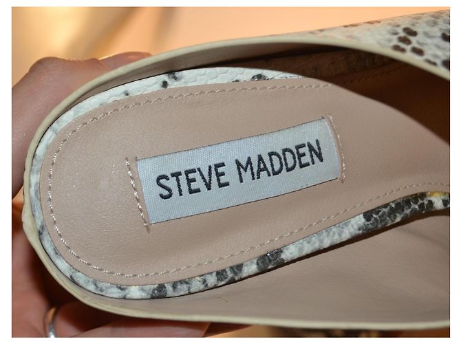 Steve Madden Selma Python Print Heeled Sandals - view 6