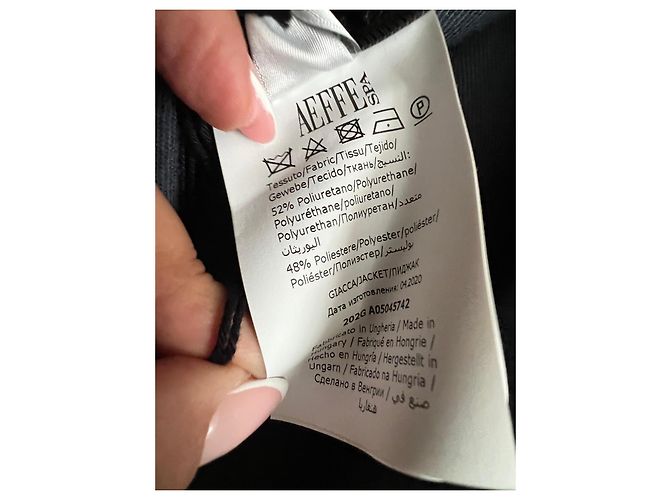 Philosophy di Lorenzo Serafini Schwarze Lederjacke mit Fransen - Ansicht 7