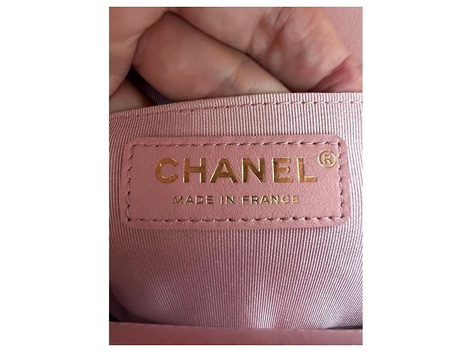 Bolso Chanel Boy Chanel en piel rosa - vista 10