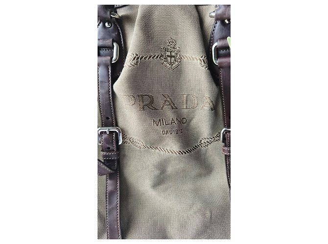 Prada Borsa Tote in Jacquard Two Way - vista 3
