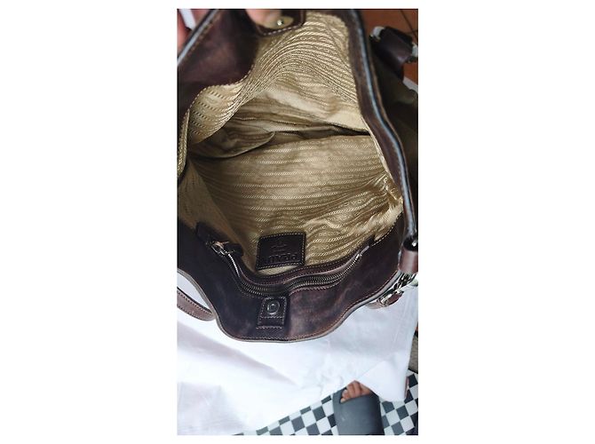 Prada Borsa Tote in Jacquard Two Way - vista 7