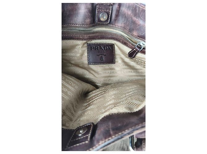 Prada Borsa Tote in Jacquard Two Way - vista 8
