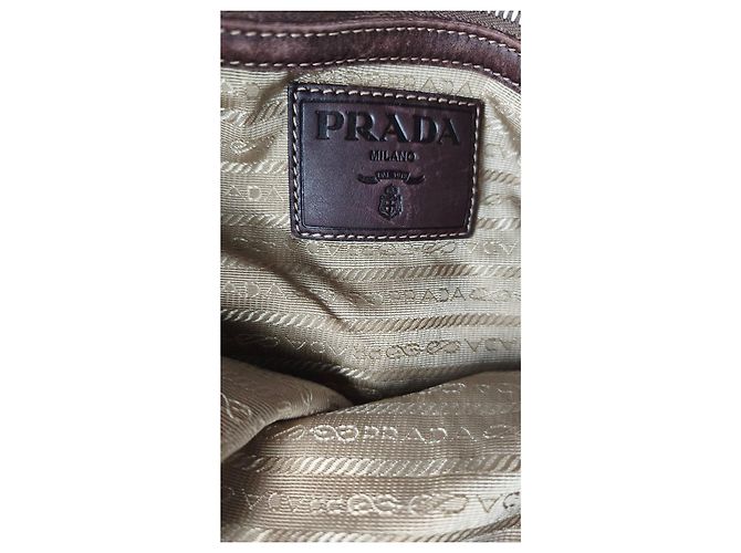 Prada Borsa Tote in Jacquard Two Way - vista 9