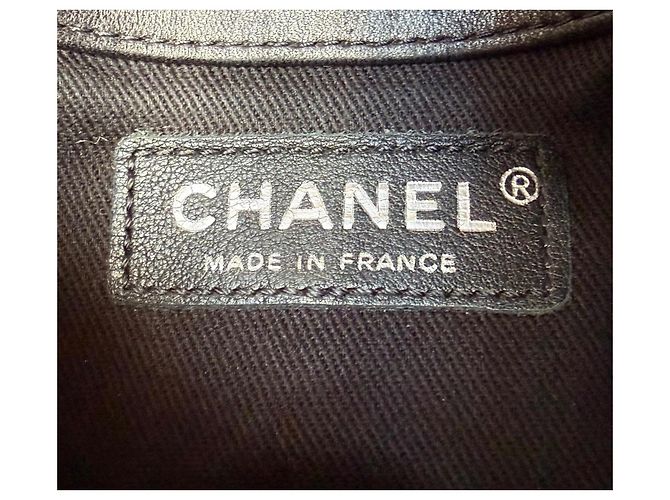 Borsa Chanel Wallet On Chain (WOC) in pelle di agnello nera - vista 15