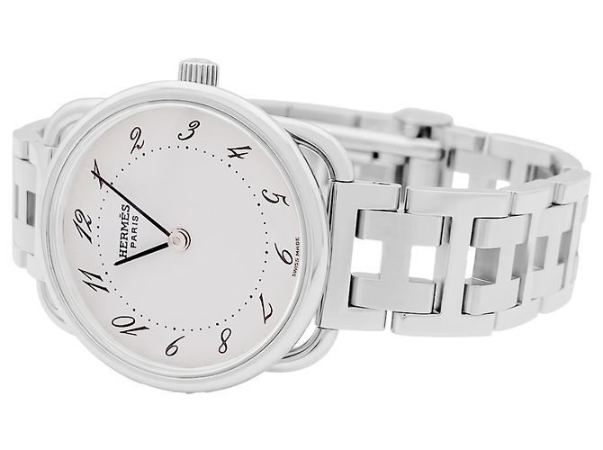 Hermès Uhr, "Arceau", Stahl, petit modèle. - Ansicht 2