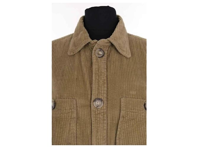 Sobrecamisa Isabel Marant cáqui de algodão M - vista 2