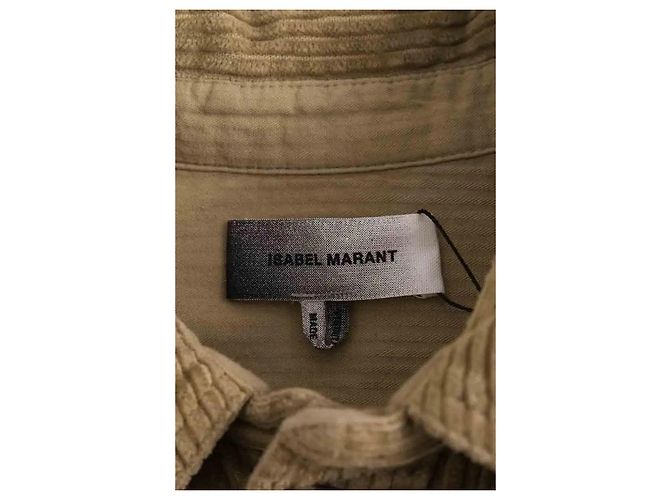 Sobrecamisa Isabel Marant cáqui de algodão M - vista 5