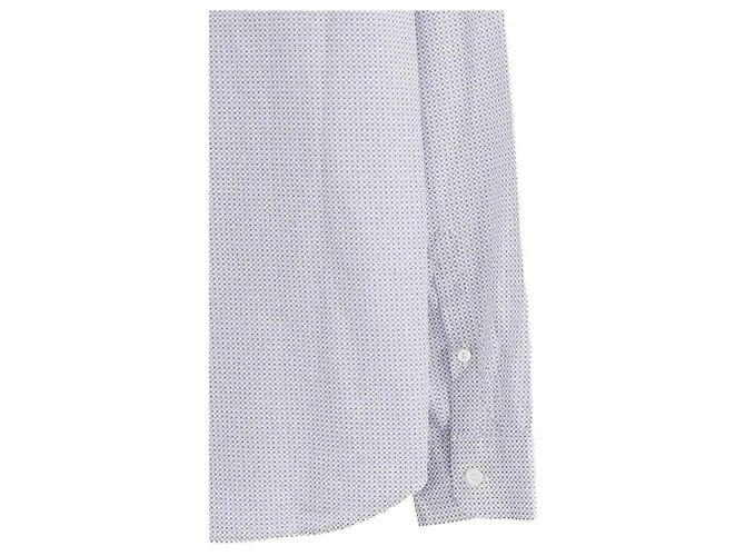 Camicia Prada blu in cotone da uomo - vista 4