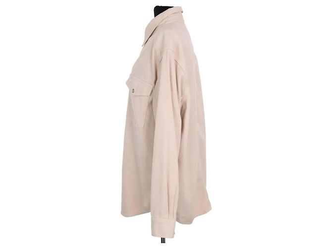 Isabel Marant Sovracamicia Tailly beige - vista 3