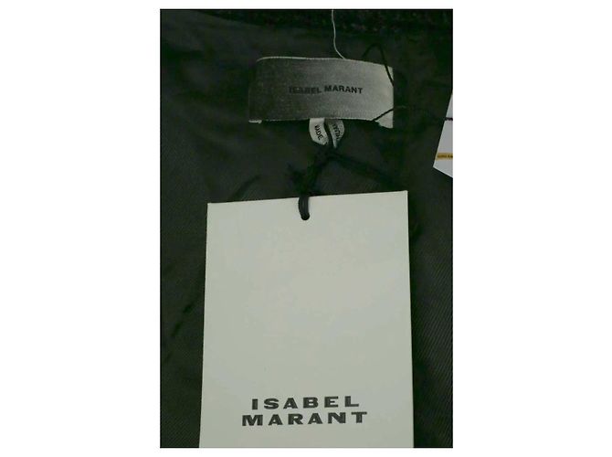 Isabel Marant Wollmantel anthrazit - Ansicht 4