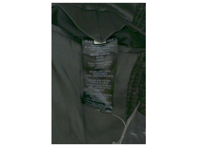 Isabel Marant Wollmantel anthrazit - Ansicht 5