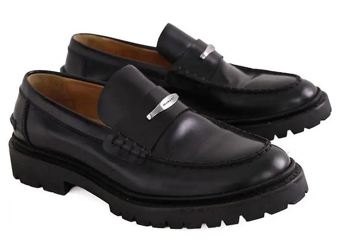 Mocassins Isabel Marant en cuir noir - vue 3