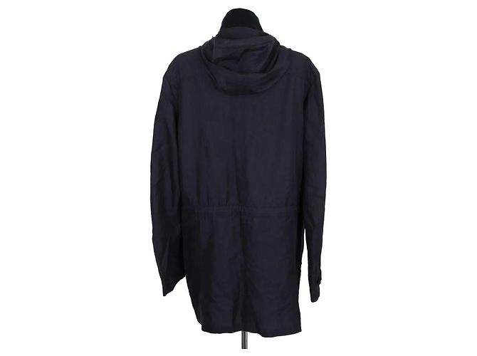 Fendi Jacke aus Seide Marineblau - Ansicht 5