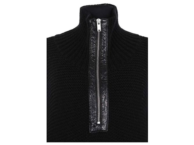 Courreges Maglione Courrèges nero in cotone M - vista 2