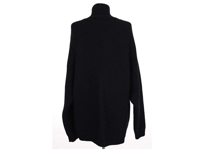 Courreges Maglione Courrèges nero in cotone M - vista 4