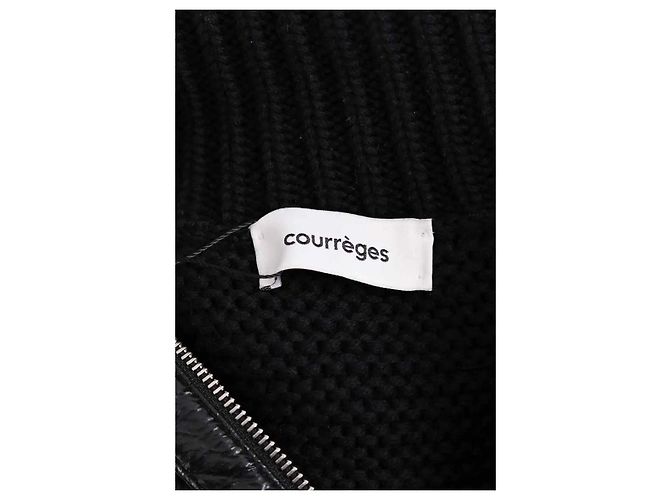Courreges Maglione Courrèges nero in cotone M - vista 5