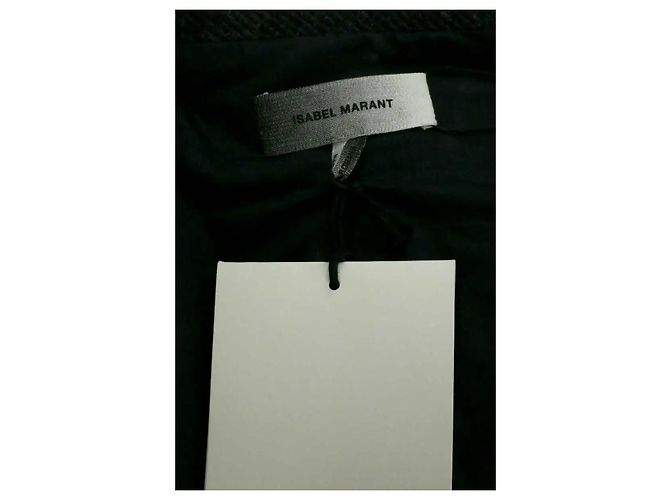 Cappotto Isabel Marant in cotone antracite - vista 5