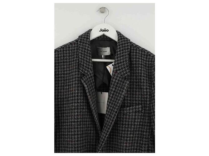 Cappotto Isabel Marant GIXY in lana antracite - vista 2