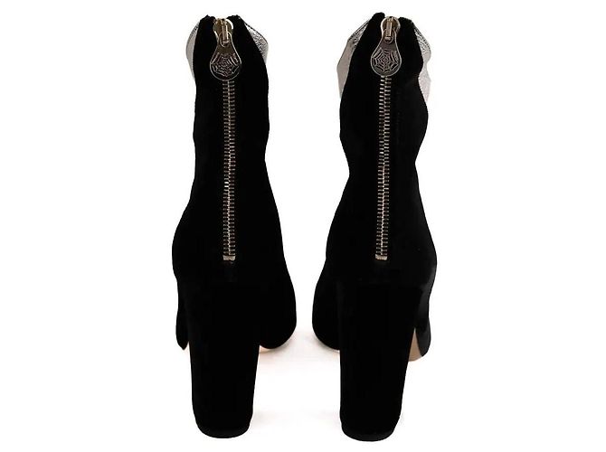 Botines Charlotte Olympia de terciopelo negro - vista 2