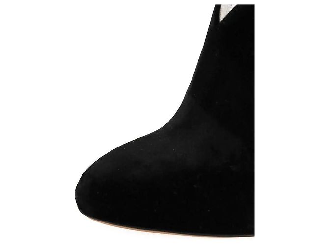 Botines Charlotte Olympia de terciopelo negro - vista 5