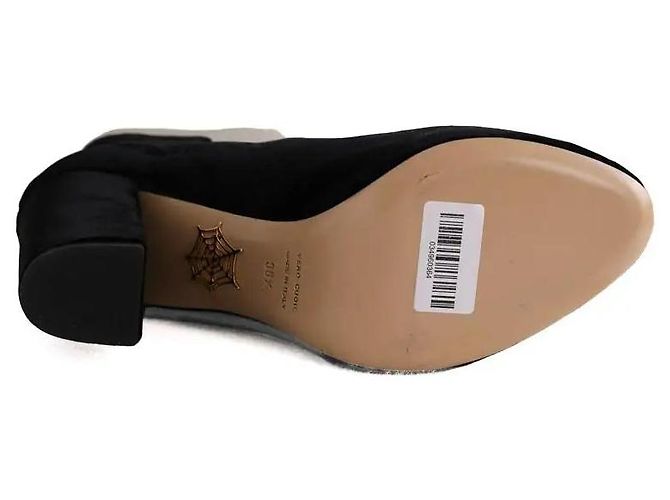 Botines Charlotte Olympia de terciopelo negro - vista 6