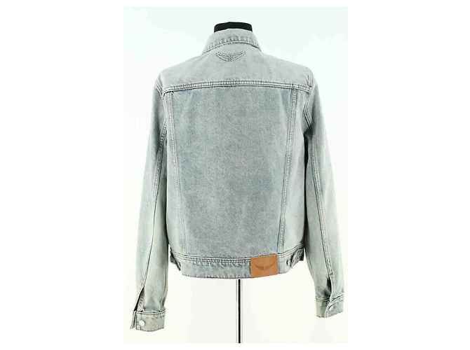 Zadig & Voltaire Jacke aus Baumwolle Blau - Ansicht 4