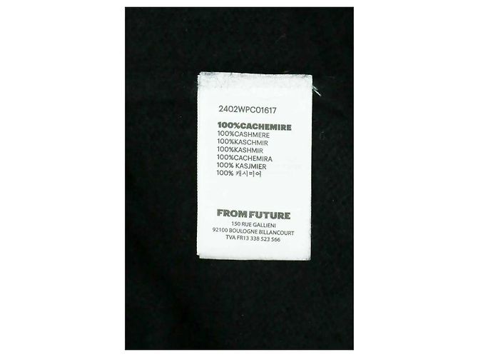 Autre Marque From Future Cardigan aus Kaschmir Schwarz L - Ansicht 6