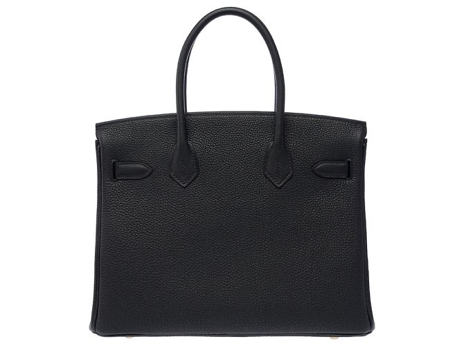 Hermès HERMES Birkin 30 Tasche aus schwarzem Leder - 104040 - Ansicht 4