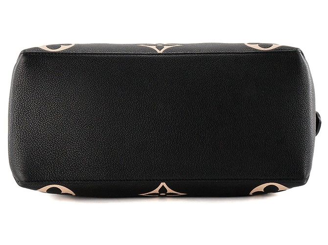 LOUIS VUITTON - Borsa a tracolla Grand Palais Louis Vuitton in pelle empreinte nera e beige - vista 4