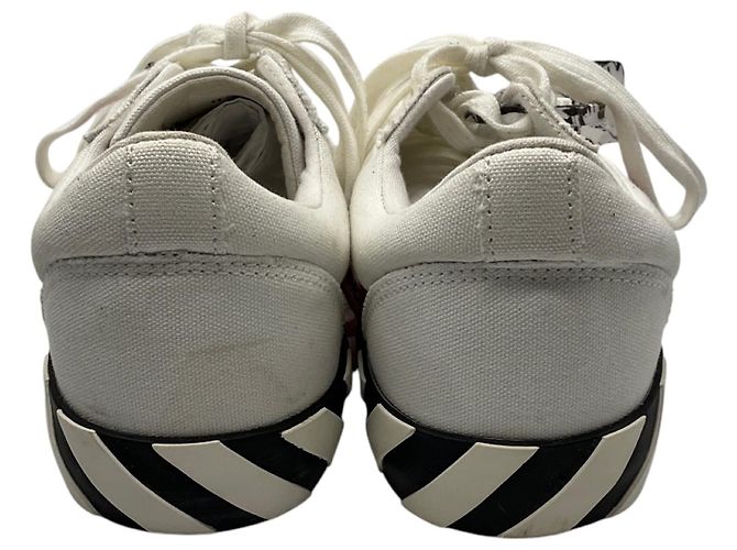 Off White Sneakers basse in tela vulcanizzata Off-White White / Black Multi con dettaglio Zip Tie - vista 5