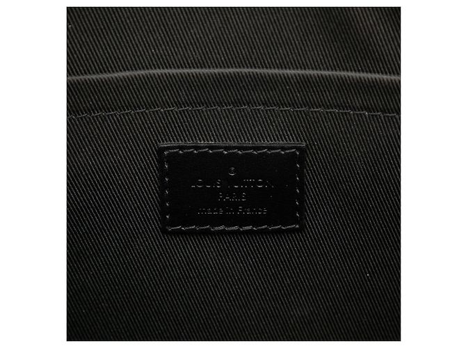 Borsa a pochette Louis Vuitton Monogram Eclipse Pochette Voyage Souple Nera - vista 5