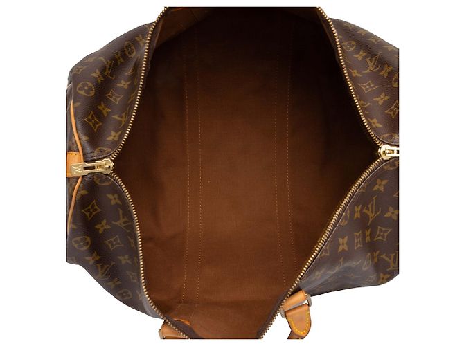 Borsa da viaggio Louis Vuitton Monogram Keepall Bandouliere 50 Marrone - vista 4