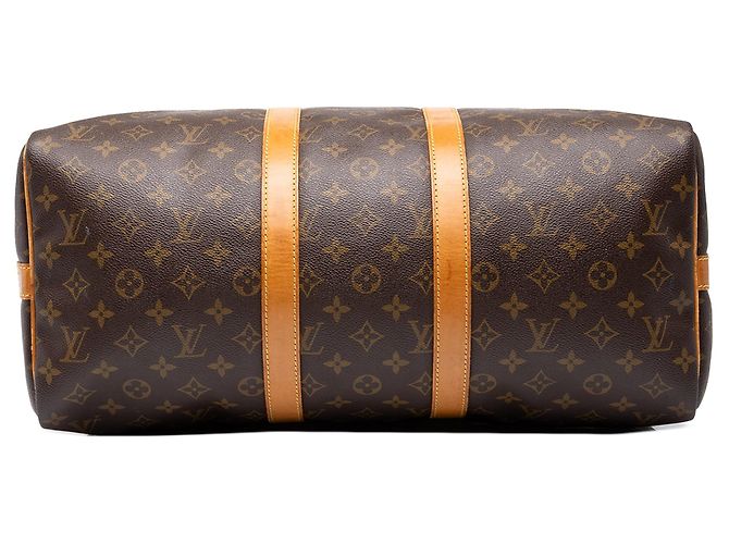 Sac de voyage Louis Vuitton Monogram Keepall Bandouliere 45 Marron - vue 3