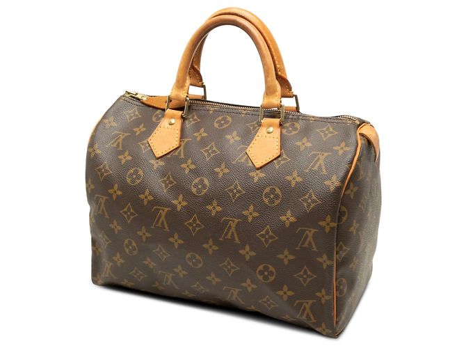 Borsa Boston Louis Vuitton Monogram Speedy 30 Marrone - vista 2