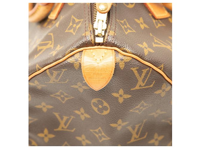 Borsa Boston Louis Vuitton Monogram Speedy 30 Marrone - vista 5