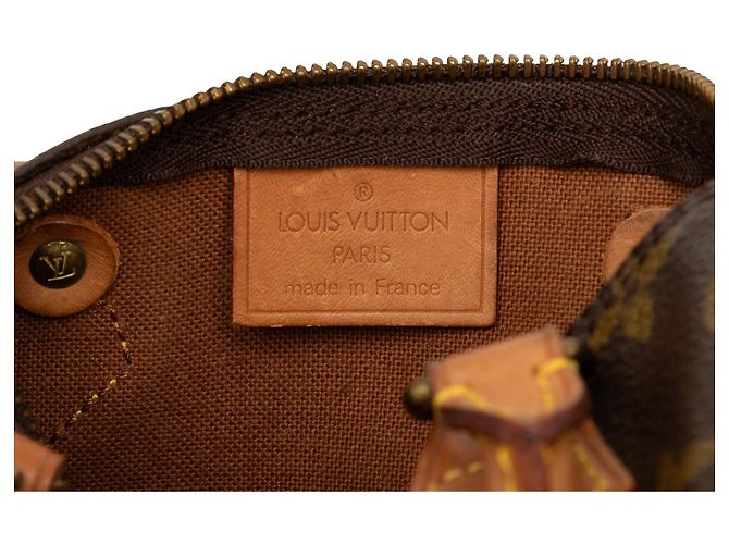 Borsa Louis Vuitton Monogram Mini Speedy HL Marrone - vista 5