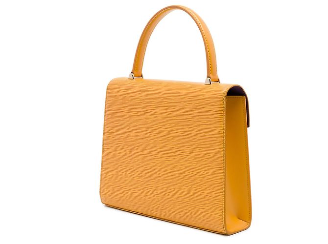 Borsa Louis Vuitton Epi Malesherbes Gialla - vista 2