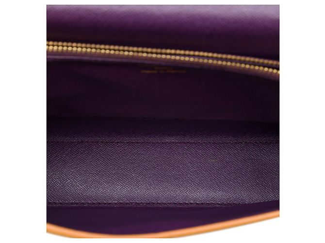Borsa Louis Vuitton Epi Malesherbes Gialla - vista 4