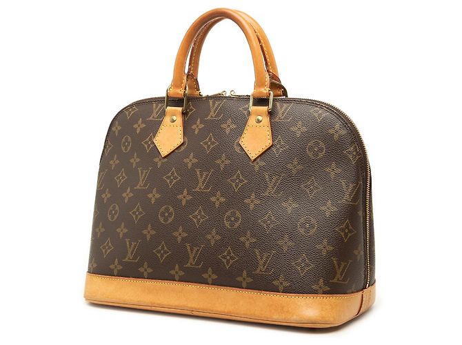 Bolsa de mão Louis Vuitton Monogram Alma PM Castanha - vista 2