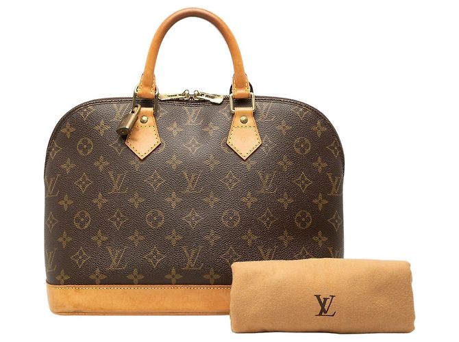 Bolsa de mão Louis Vuitton Monogram Alma PM Castanha - vista 7