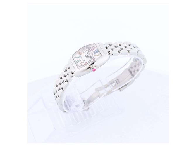 Orologio da polso FRANCK MULLER Tonneau Curvex, ref. 2252QZMAGCOL con quadrante argento - vista 2