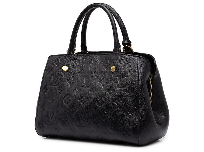 Borsa Satchel Louis Vuitton Monogram Empreinte Montaigne BB Nera - vista 2