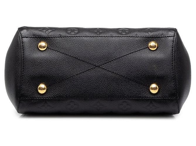 Borsa Satchel Louis Vuitton Monogram Empreinte Montaigne BB Nera - vista 3