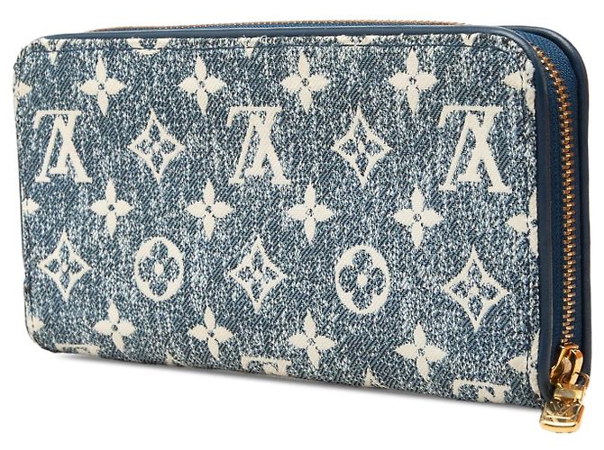 Portafoglio lungo Zippy in denim monogram blu Louis Vuitton - vista 2