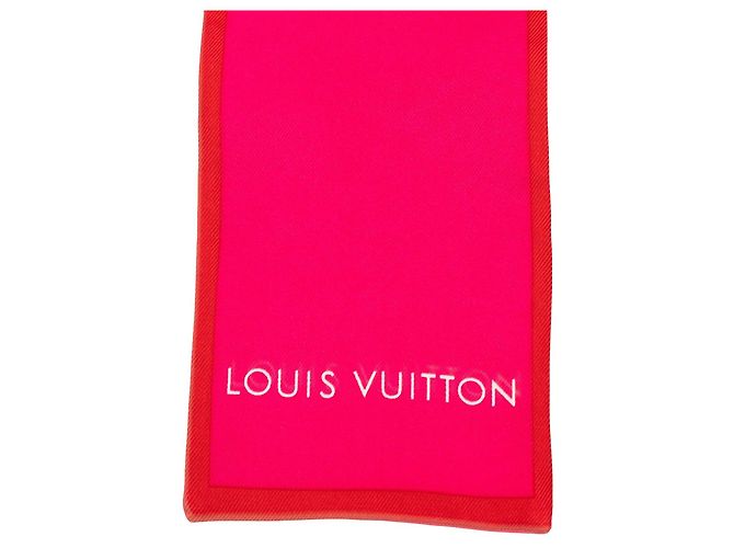 Foulard in seta Bandeau Louis Vuitton Monogram Trunks and Bags Rosa - vista 5