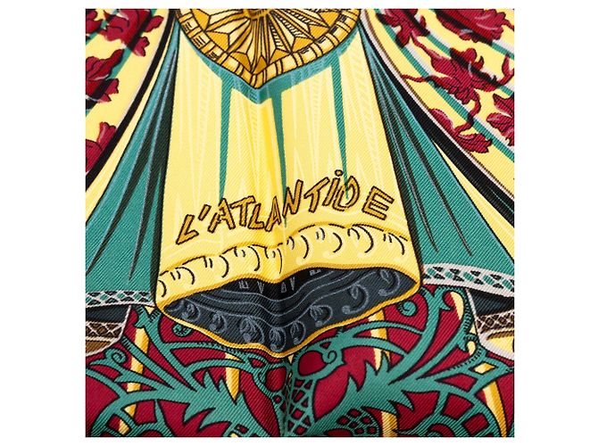 Pañuelo de seda Hermès LAtlantide Negro 90 Scarves - vista 4