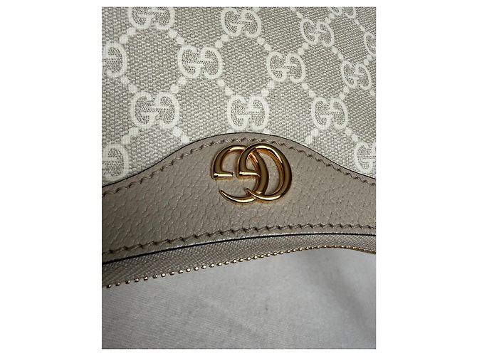 Gucci Ophidia Borsa a tracolla in tela GG Supreme Beige - vista 11