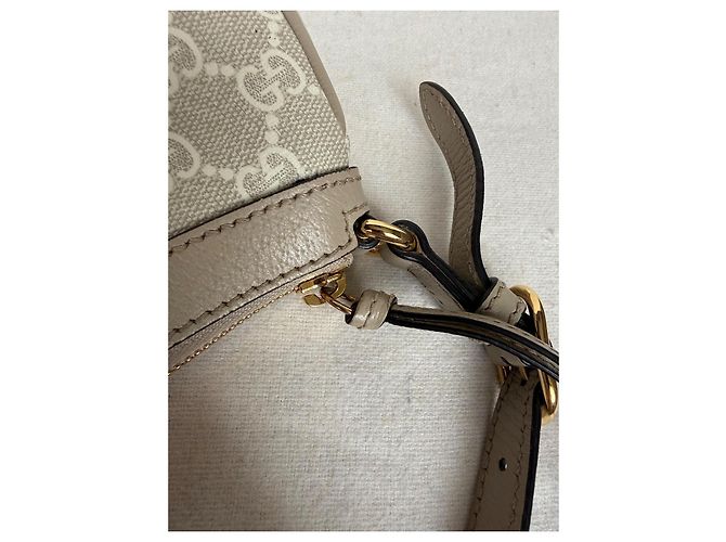Gucci Ophidia Borsa a tracolla in tela GG Supreme Beige - vista 12