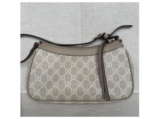 Gucci Ophidia Borsa a tracolla in tela GG Supreme Beige - vista 13